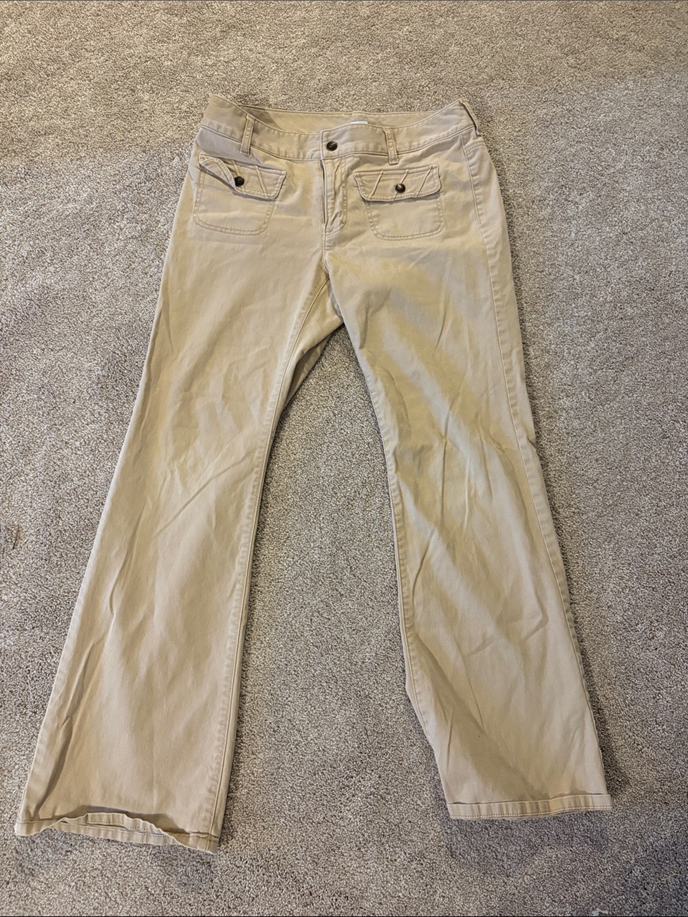 Gap Women’s  Khaki Stretch Straight-Leg Jeans